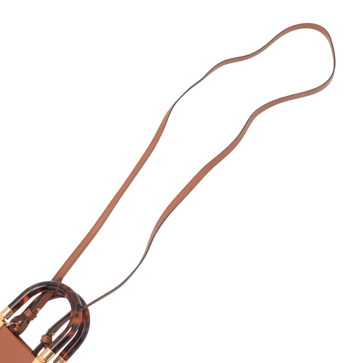 Fendi Mini Cuir Sunshine Shopper Cabas Marron