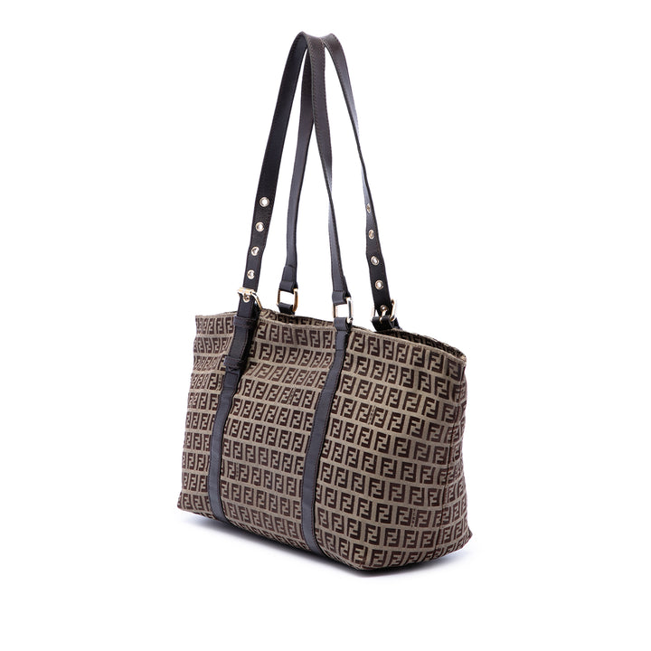 Fendi Zucchino Superstar Cabas Beige