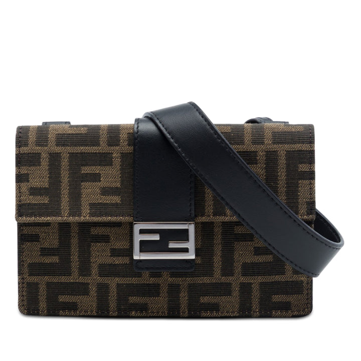 Fendi Zucca Toile Convertible Baguette Pochette