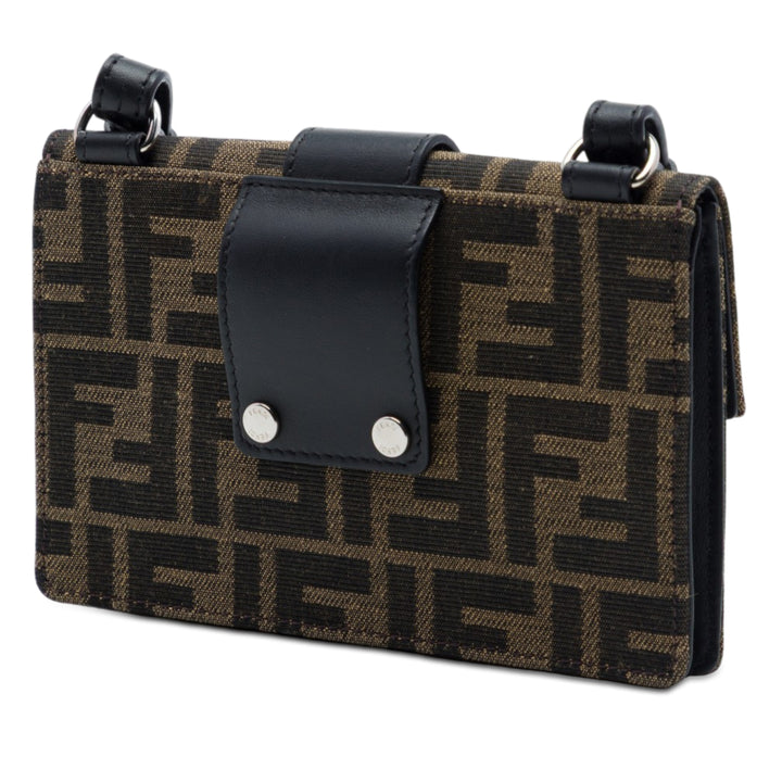 Fendi Zucca Toile Convertible Baguette Pochette