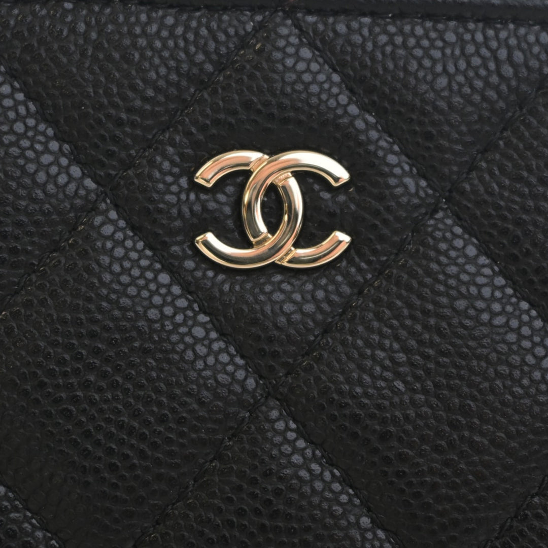 Chanel Mini CC Matelassé Caviar Dome Pochette avec chaîne