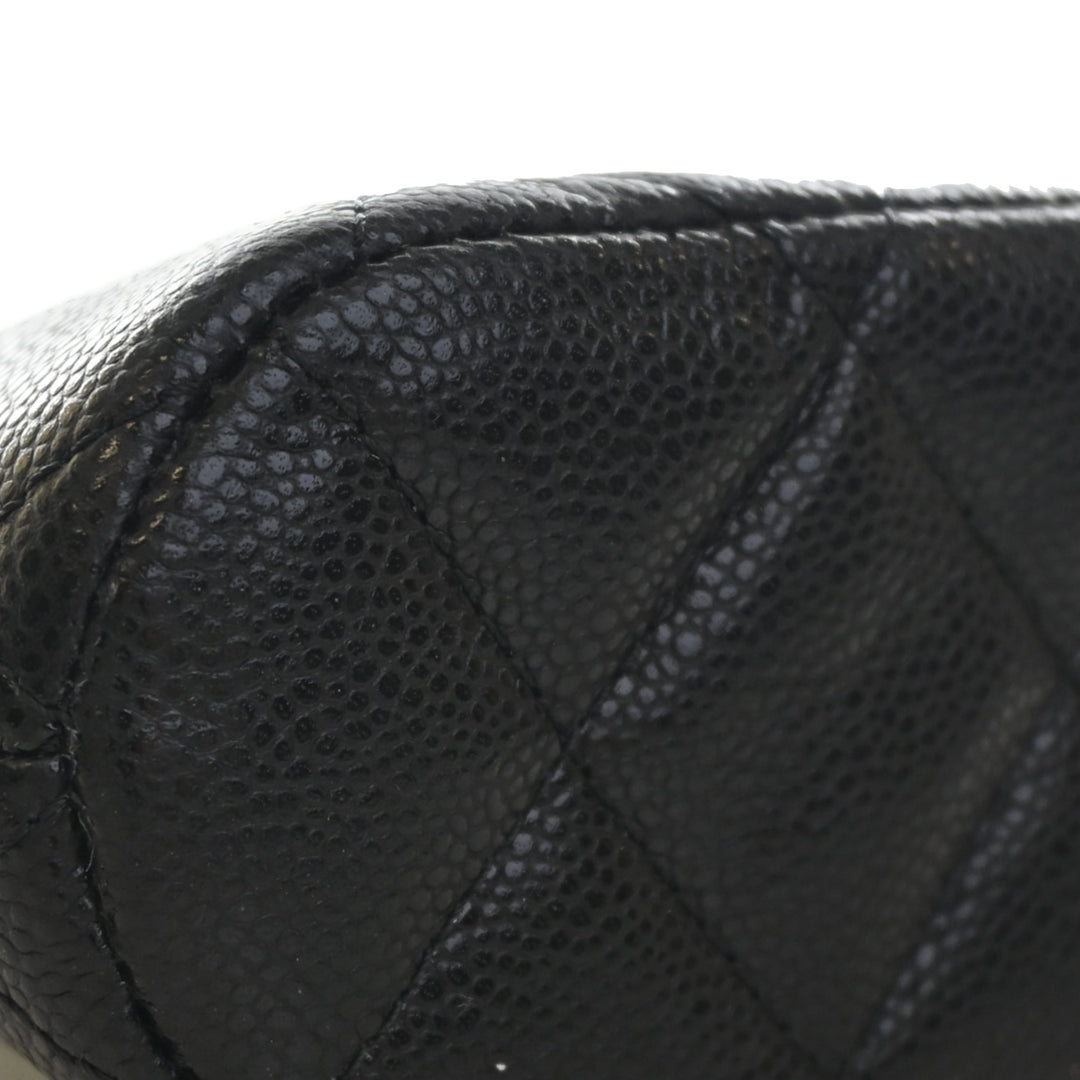 Chanel Mini CC Matelassé Caviar Dome Pochette avec chaîne