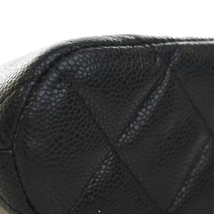 Chanel Mini CC Matelassé Caviar Dome Pochette avec chaîne