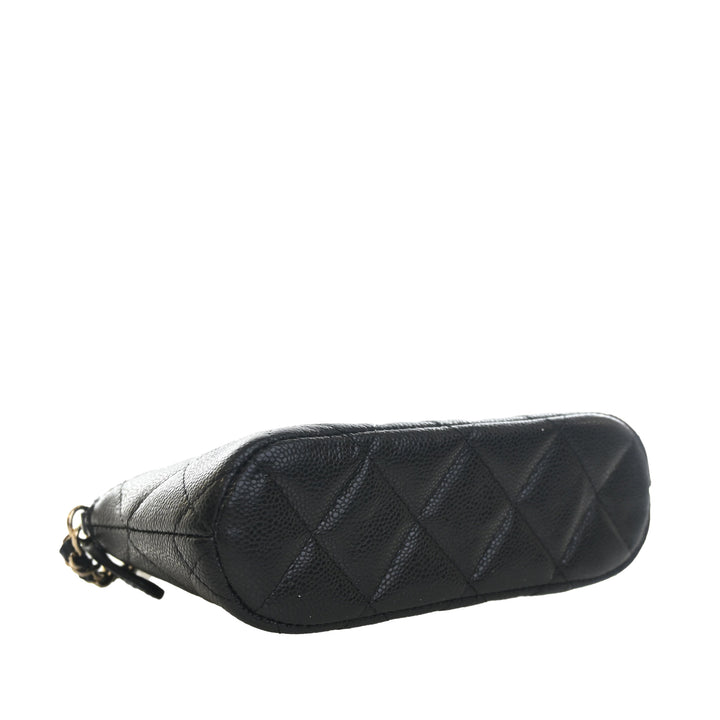 Chanel Mini CC Matelassé Caviar Dome Pochette avec chaîne