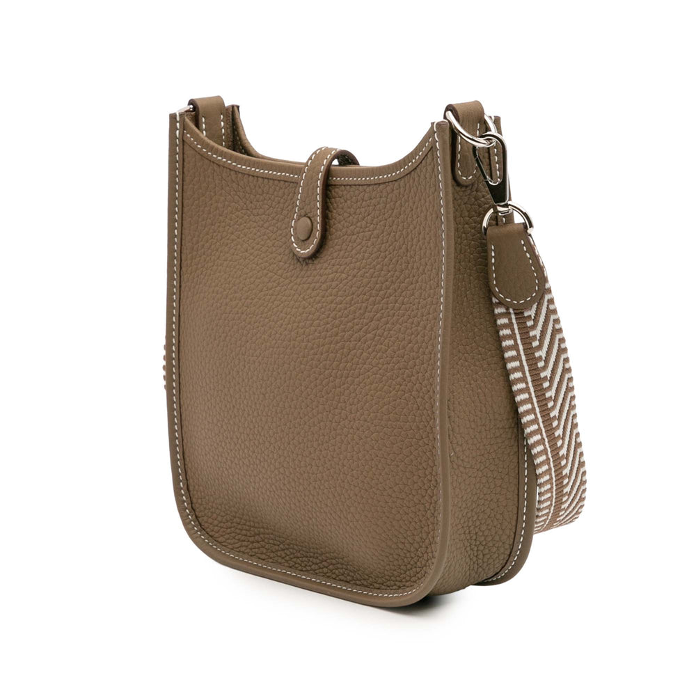Hermès Clemence Evelyne Zigzag SangleTPM 16 Marron – GABY PARIS Authentique