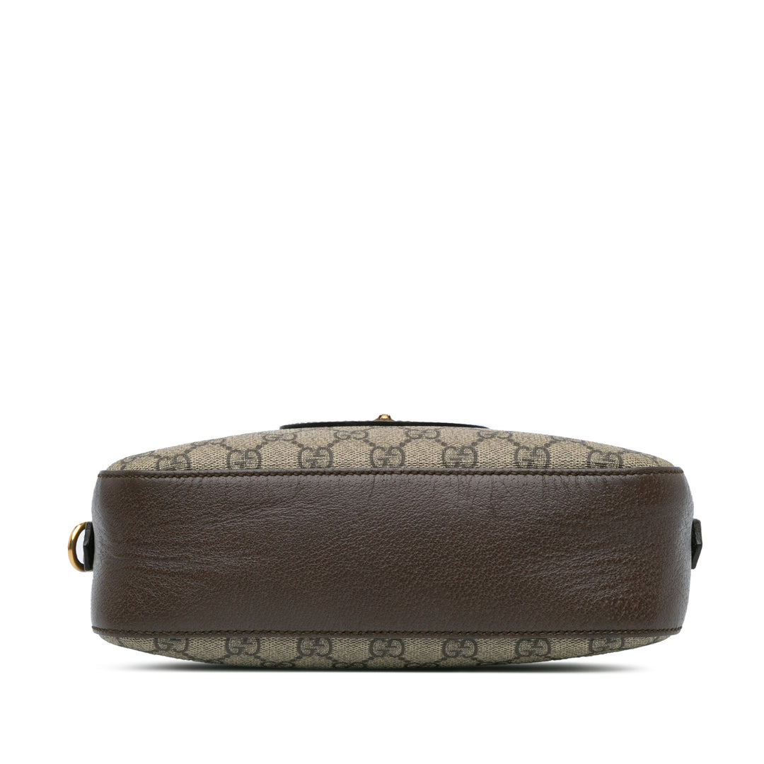 GG Supreme Web Neo Vintage Crossbody Brown - Gaby Paris