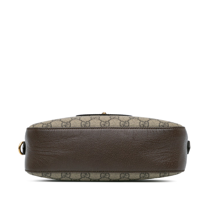 GG Supreme Web Neo Vintage Crossbody Brown - Gaby Paris