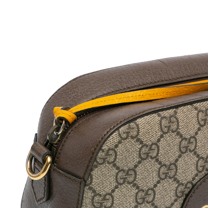 GG Supreme Web Neo Vintage Crossbody Brown - Gaby Paris