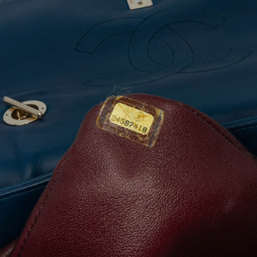 Medium Lambskin Trendy CC Flap Blue - Gaby Paris