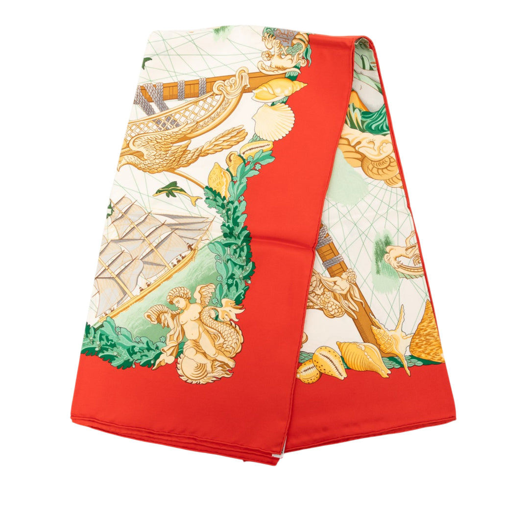 Hermès Balade Oceane Soie Foulard 90