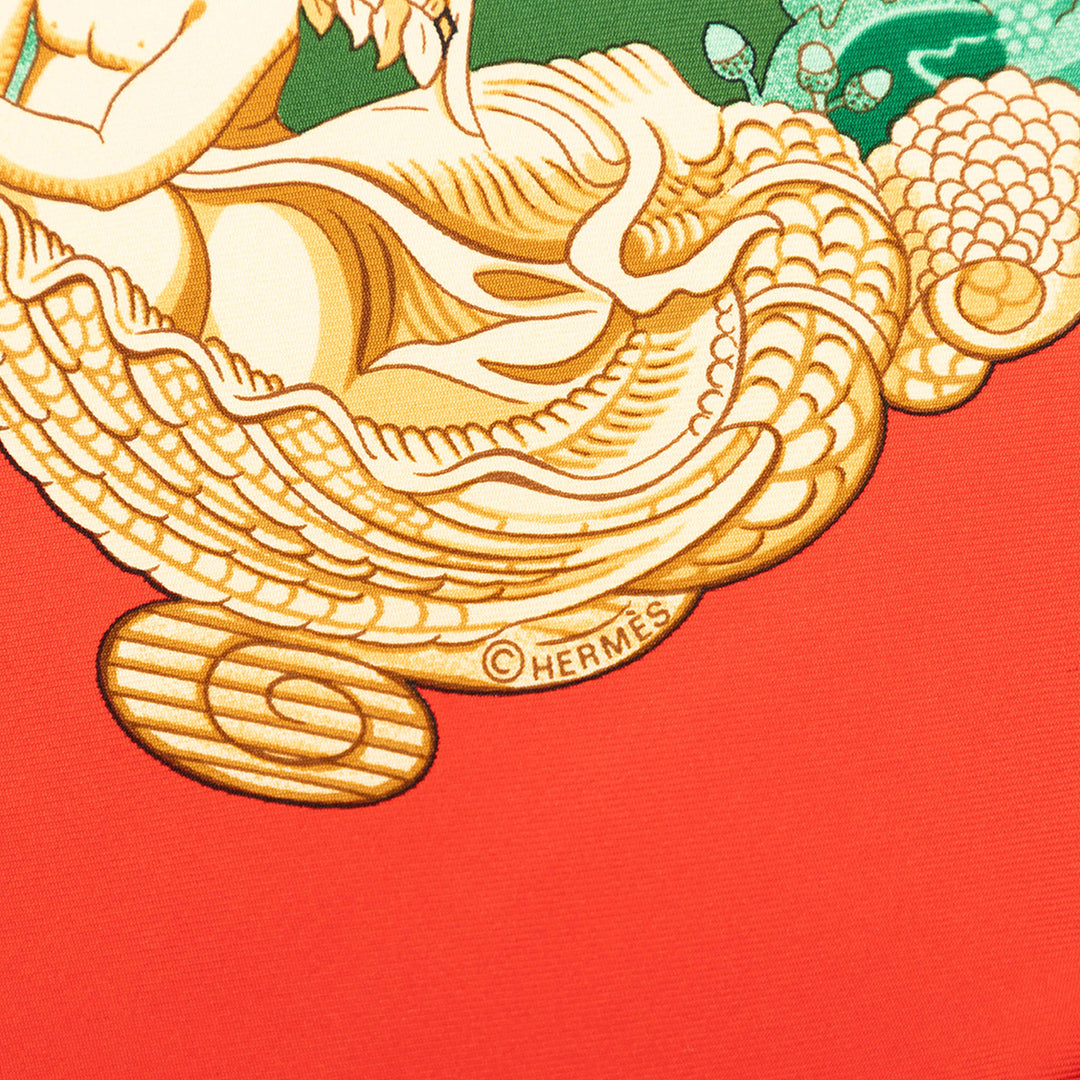 Hermès Balade Oceane Soie Foulard 90