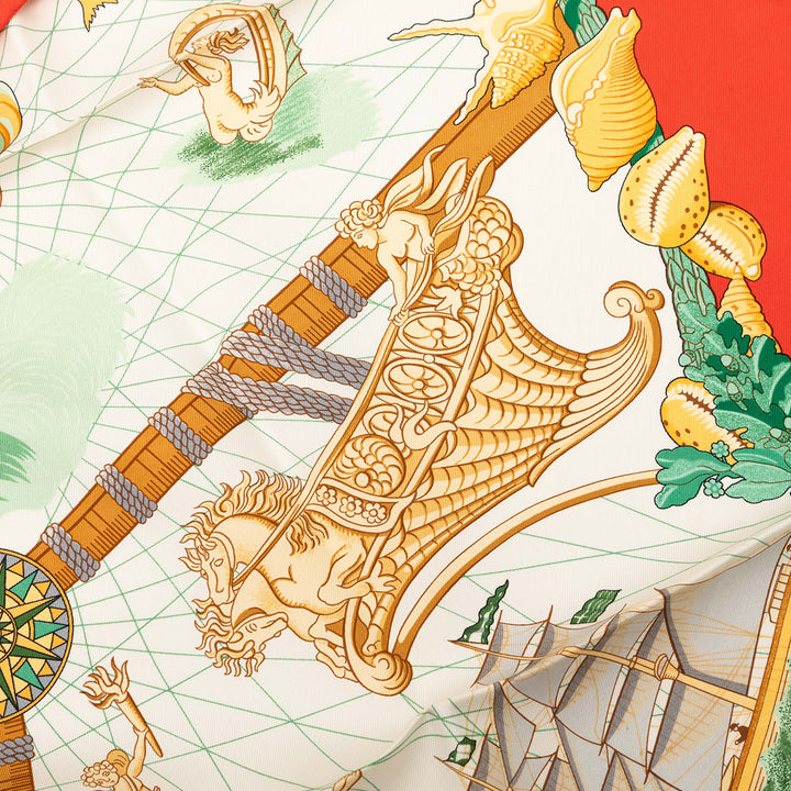 Hermès Balade Oceane Soie Foulard 90