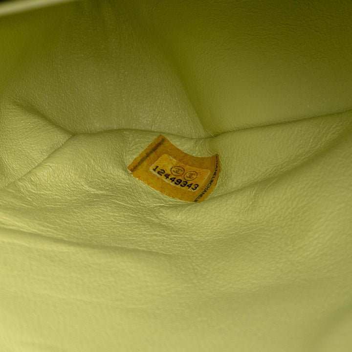 Chanel Medium Classic Cuir d’agneau Double rabat Vert