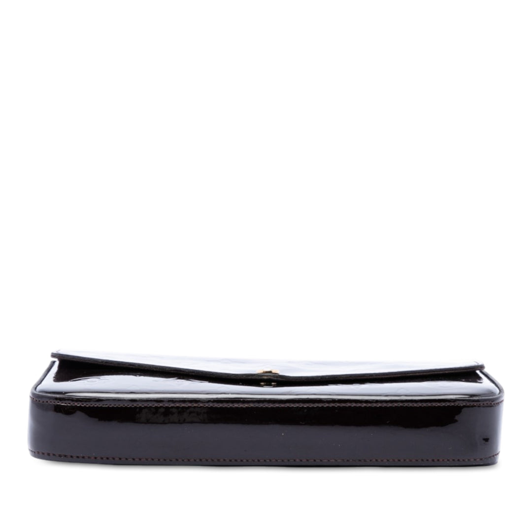 Louis Vuitton Pochette Felicie Cuir verni Monogram Violet