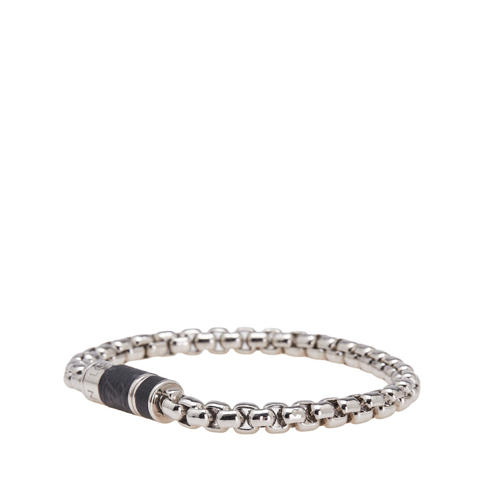 Louis Vuitton Monogram Eclipse Chain Bracelet Argenté