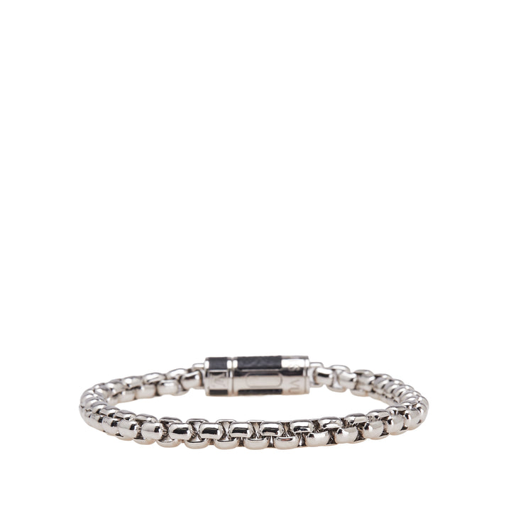 Louis Vuitton Monogram Eclipse Chain Bracelet Argenté