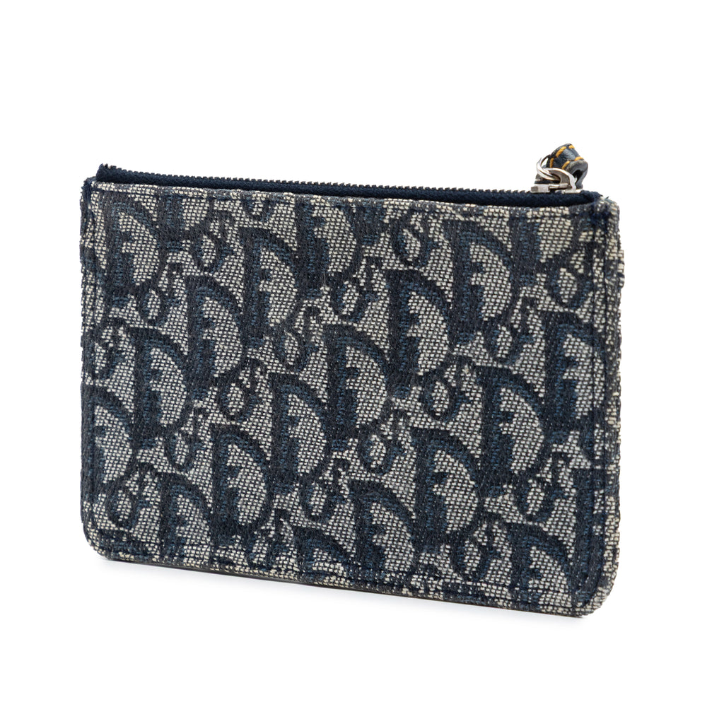 Dior Pochette Diorissimo Trotter Wristlet Bleu – vue 2 – GABY PARIS