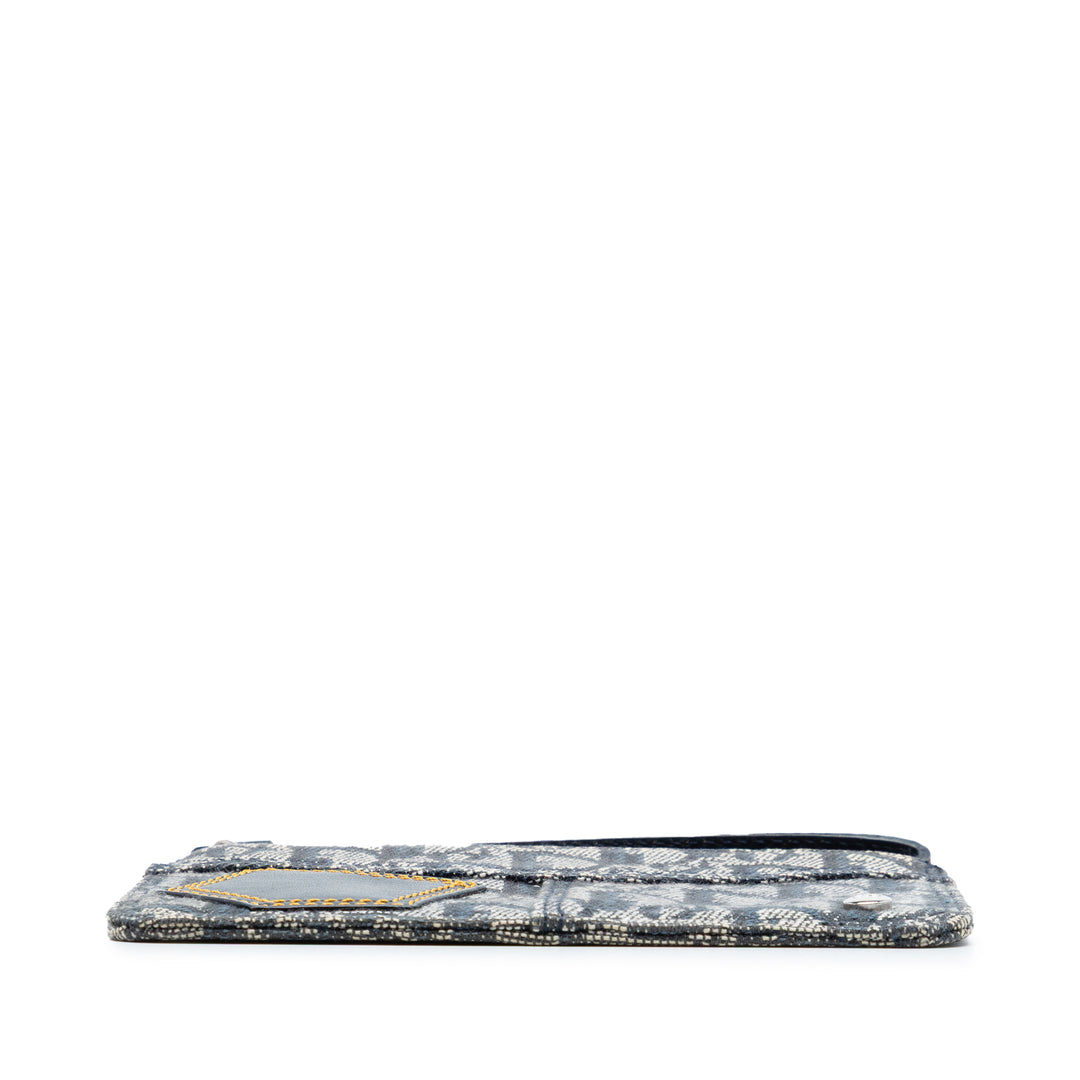 Dior Pochette Diorissimo Trotter Wristlet Bleu – vue 3 – GABY PARIS