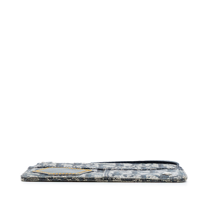 Dior Pochette Diorissimo Trotter Wristlet Bleu – vue 3 – GABY PARIS