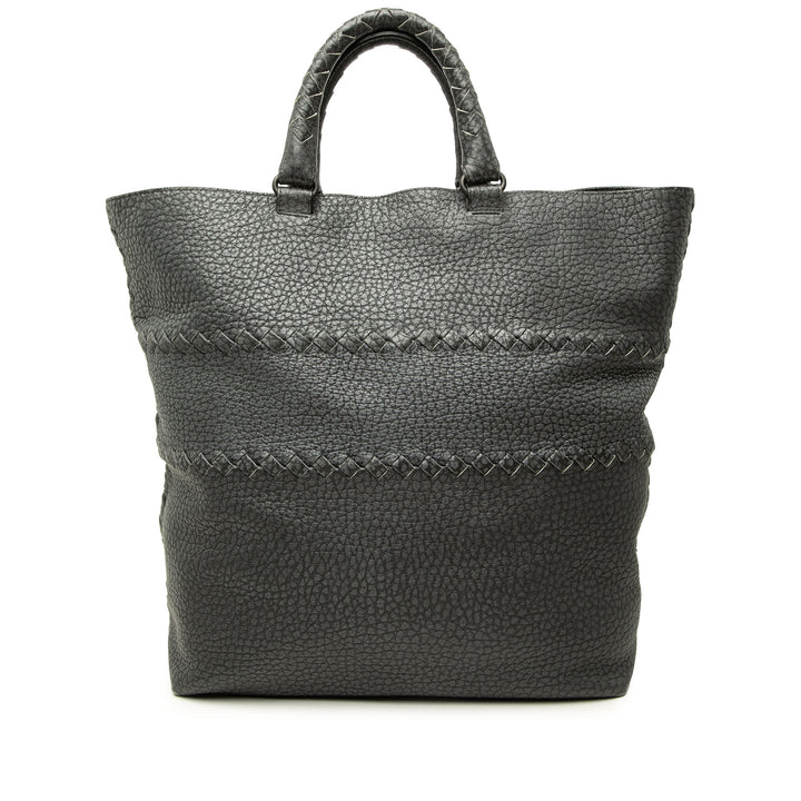 Bottega Veneta Cabas Intrecciato à finitions Cervo Gris – vue principale – GABY PARIS