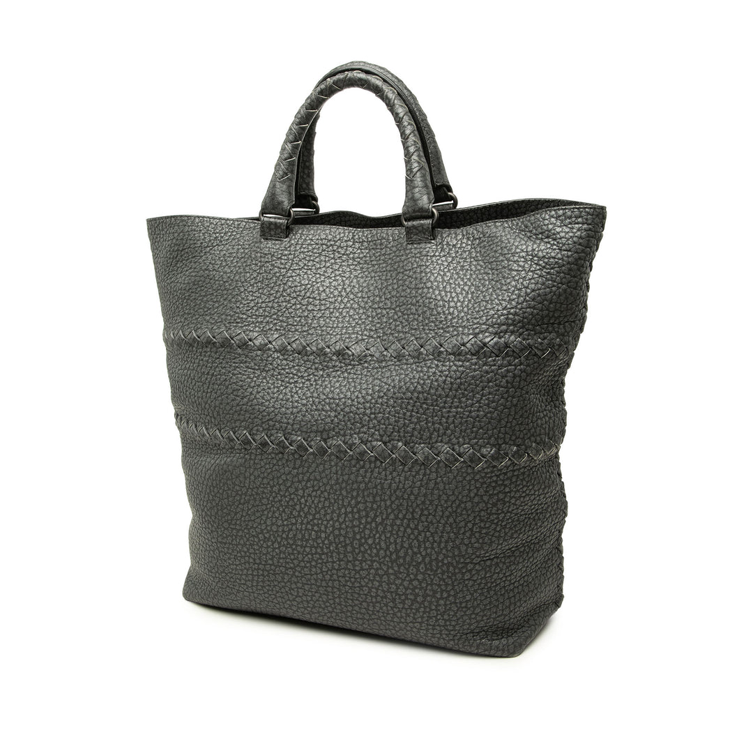 Bottega Veneta Cabas Intrecciato à finitions Cervo Gris – vue 2 – GABY PARIS