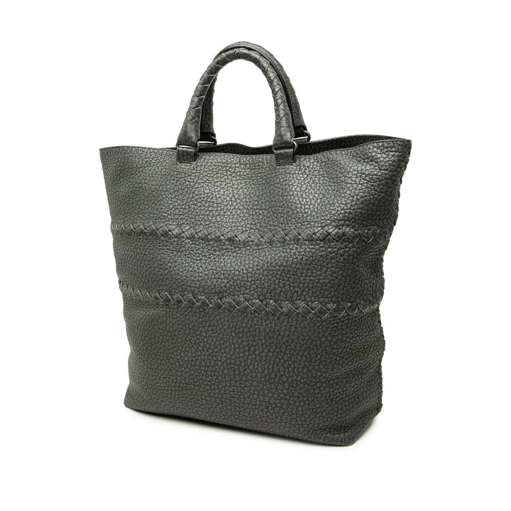 Bottega Veneta Cabas Intrecciato à finitions Cervo Gris – vue 2 – GABY PARIS