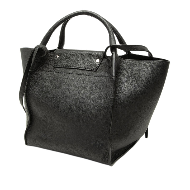 Souple grainé Big Sac Petit Cuir de veau grainé Noir