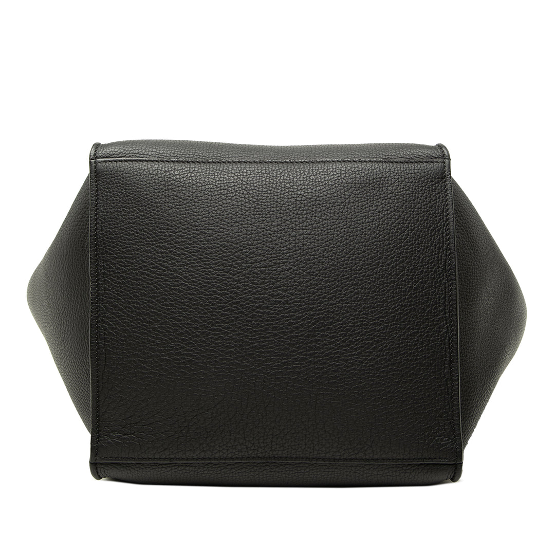 Souple grainé Big Sac Petit Cuir de veau grainé Noir