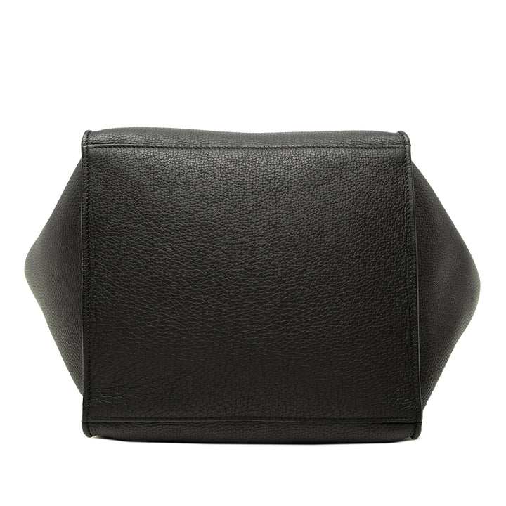 Souple grainé Big Sac Petit Cuir de veau grainé Noir