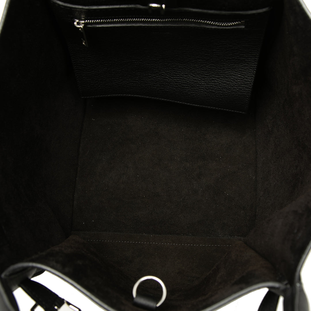 Souple grainé Big Sac Petit Cuir de veau grainé Noir
