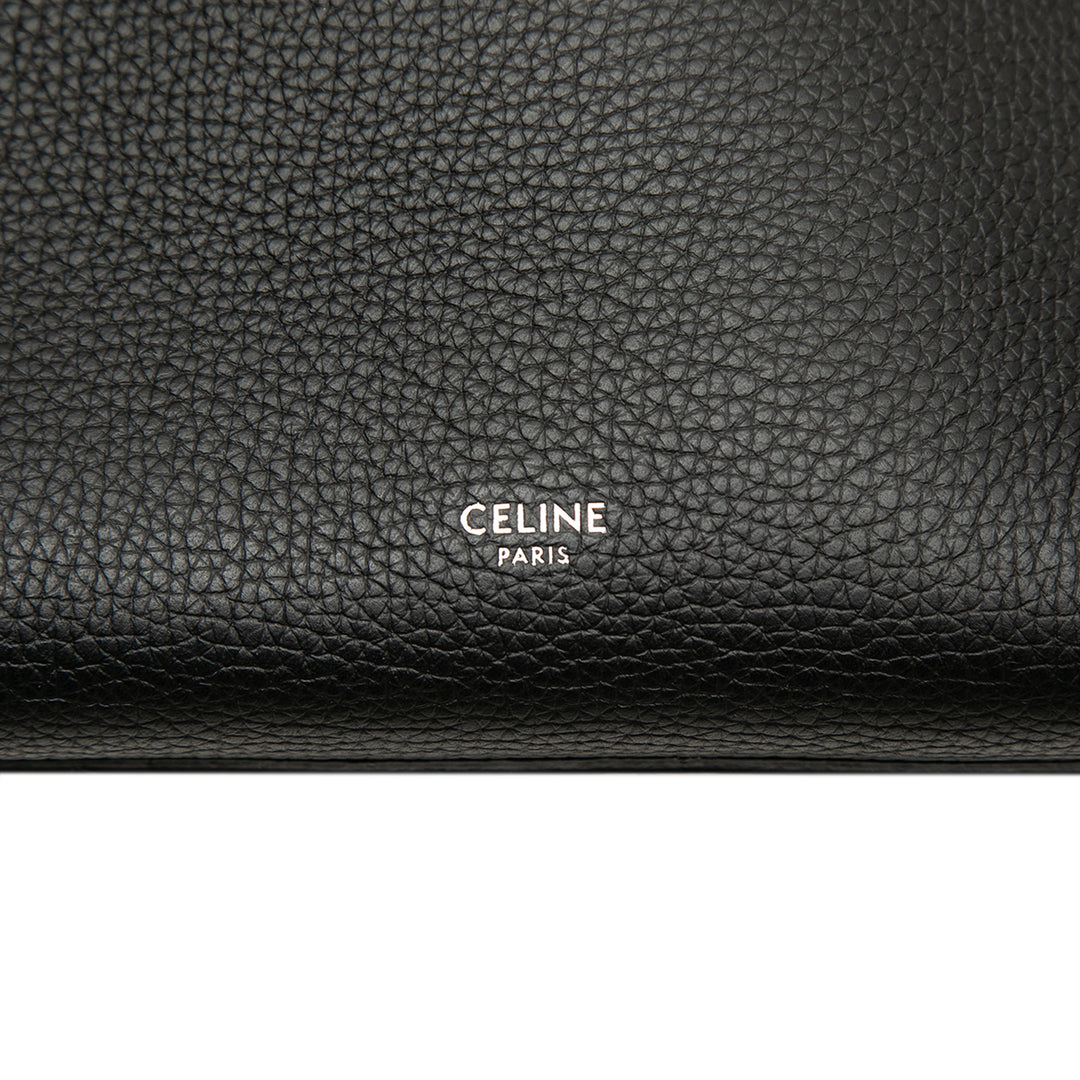Souple grainé Big Sac Petit Cuir de veau grainé Noir