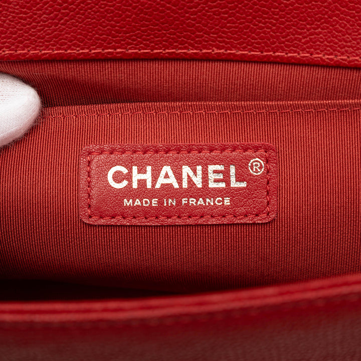 Chanel Old Medium Matelassé Caviar Boy à rabat