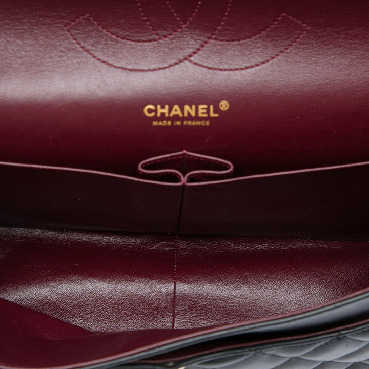 Chanel Classic Double rabat Jumbo Cuir d'agneau Noir – vue 4 – GABY PARIS