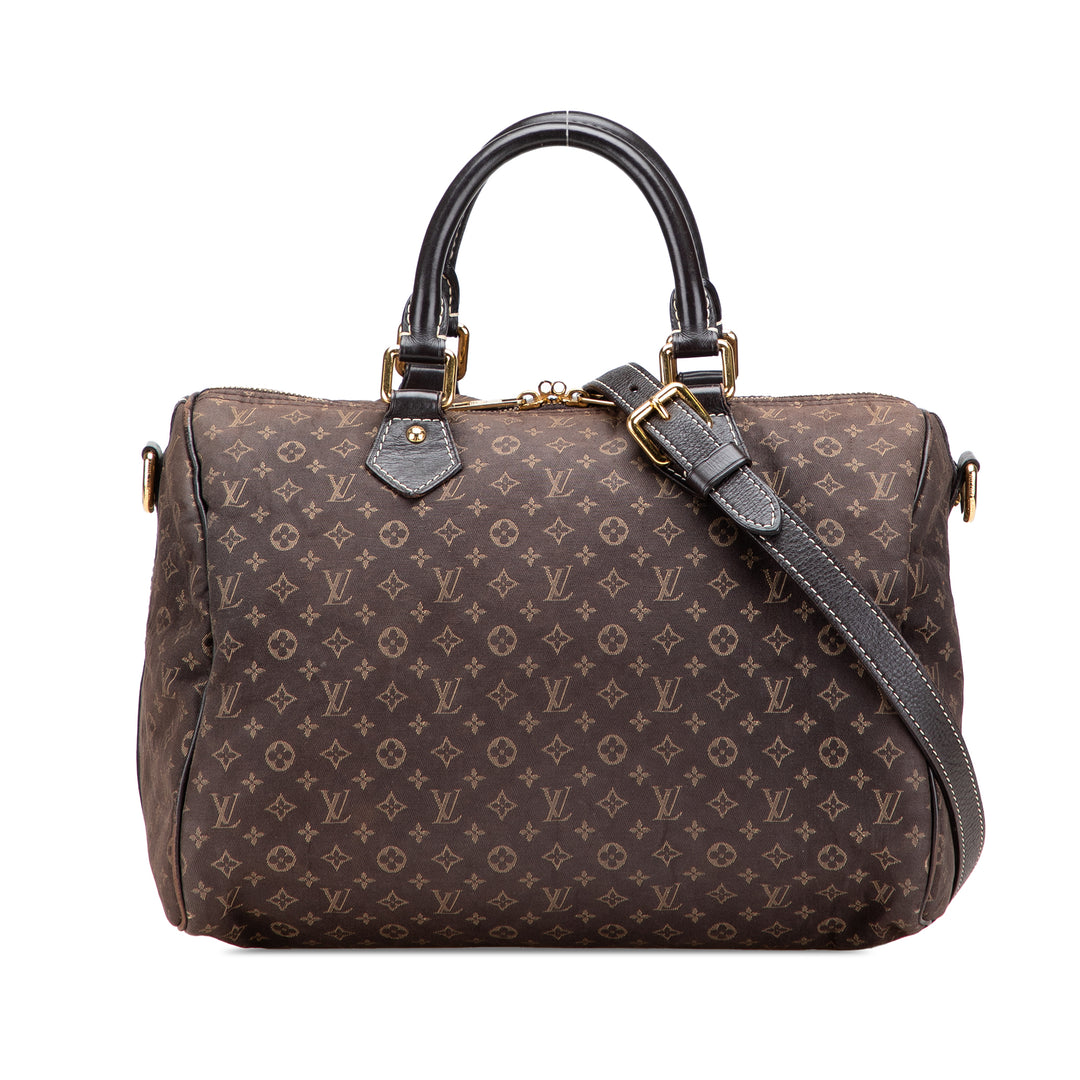Monogram Mini Lin Speedy Bandouliere 30 Brown - Gaby Paris