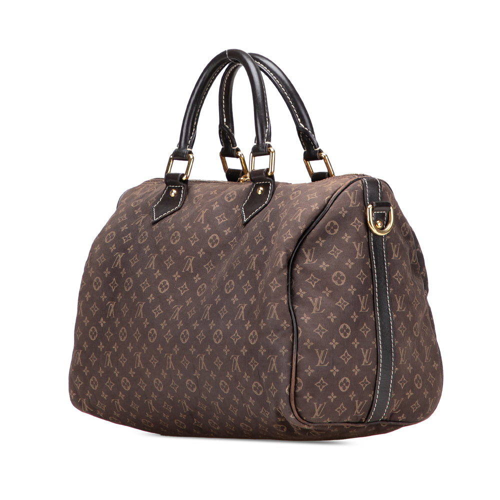 Monogram Mini Lin Speedy Bandouliere 30 Brown - Gaby Paris