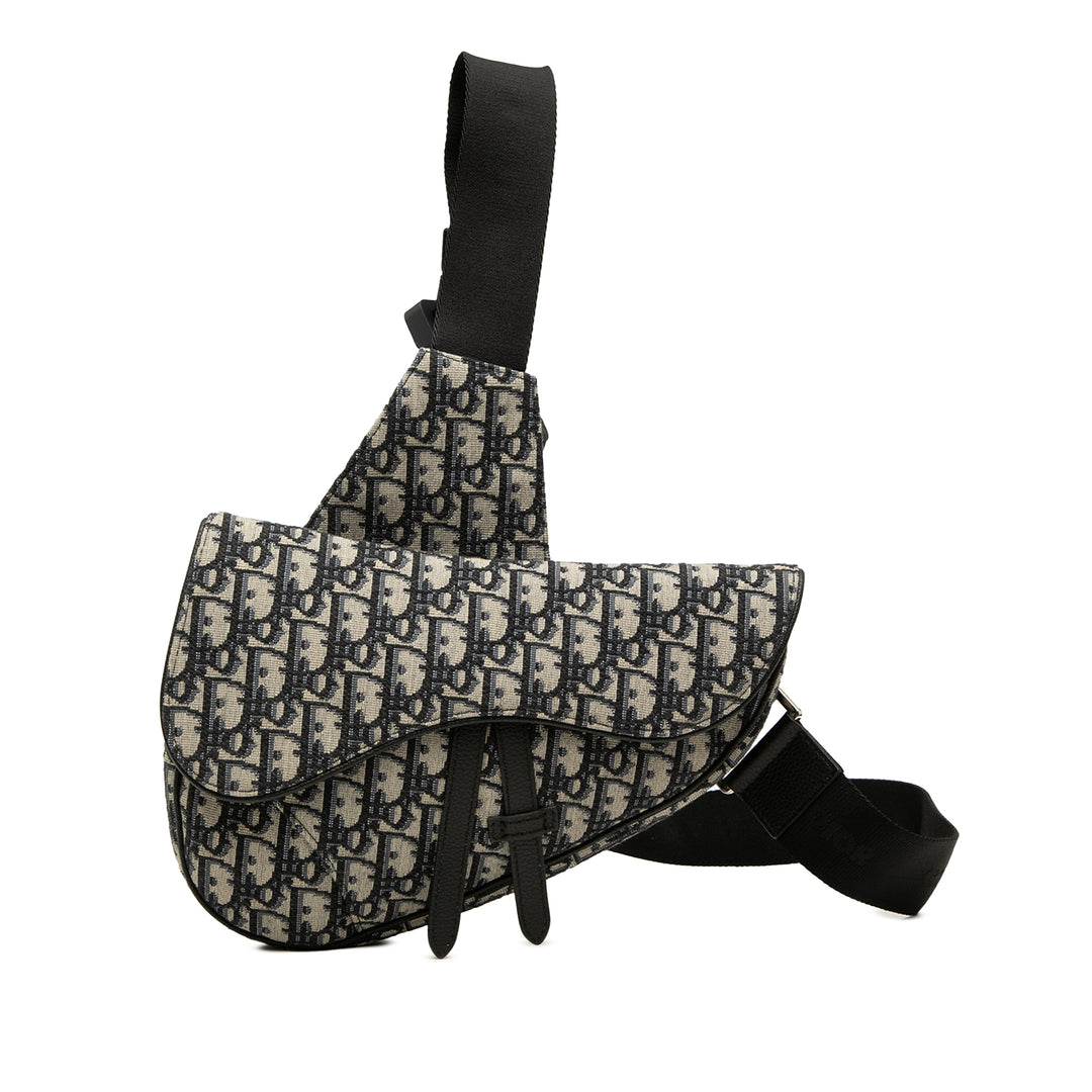 Saddle Sac Oblique Bleu