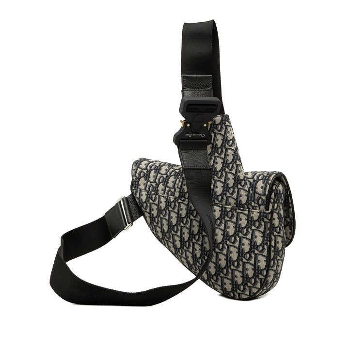 Saddle Sac Oblique Bleu