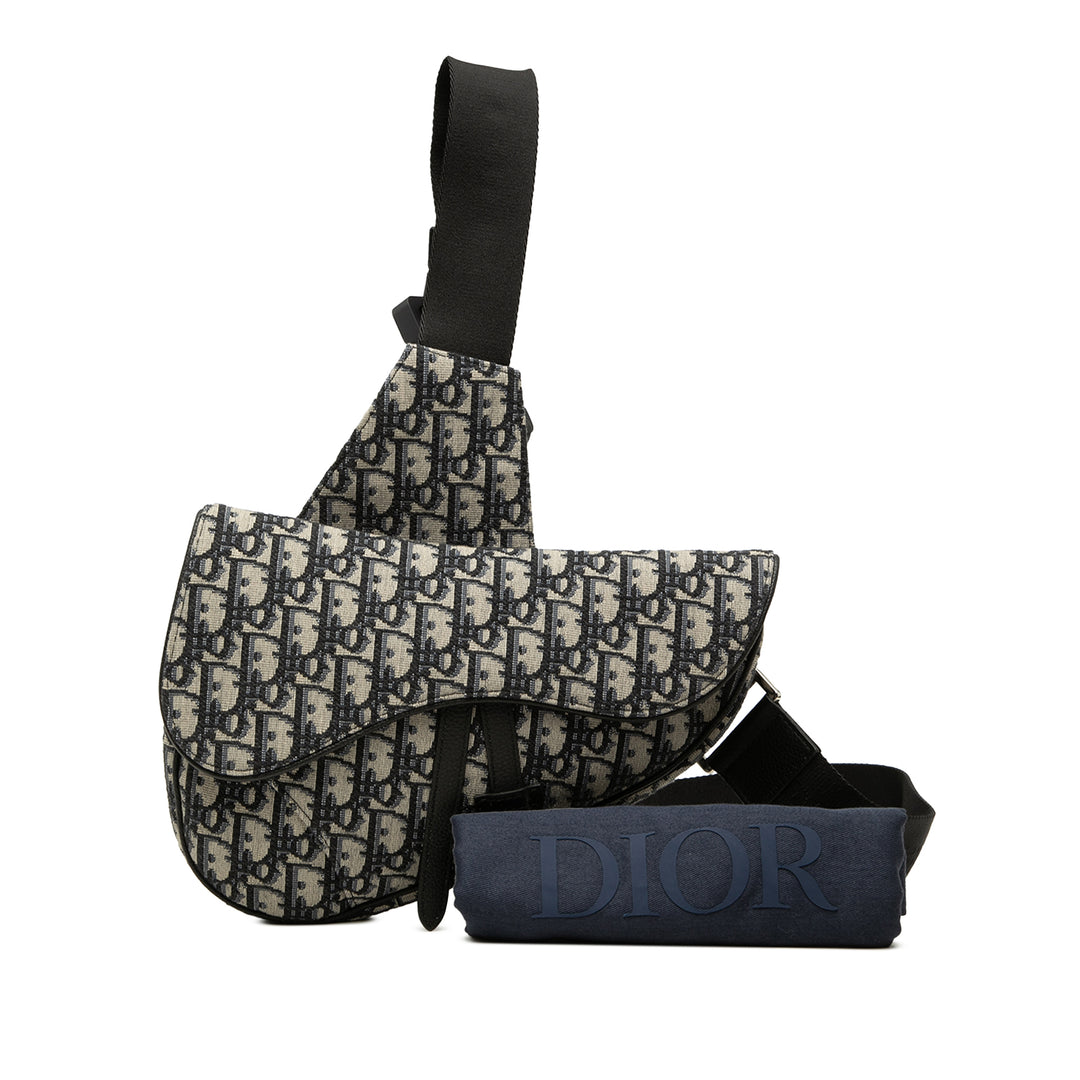 Saddle Sac Oblique Bleu