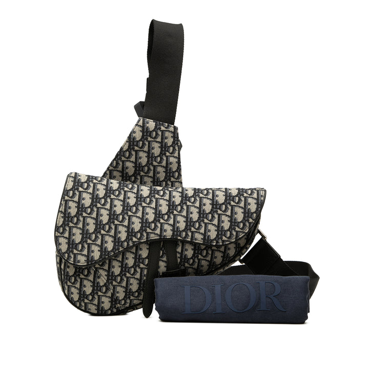 Saddle Sac Oblique Bleu