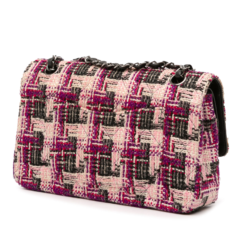 Chanel Medium Classic Tweed Double rabat Rose – GABY PARIS Authentique