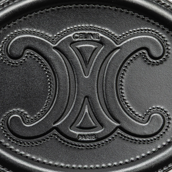 Celine Small Cuir de veau Cuir Triomphe Oval Sac porté croisé