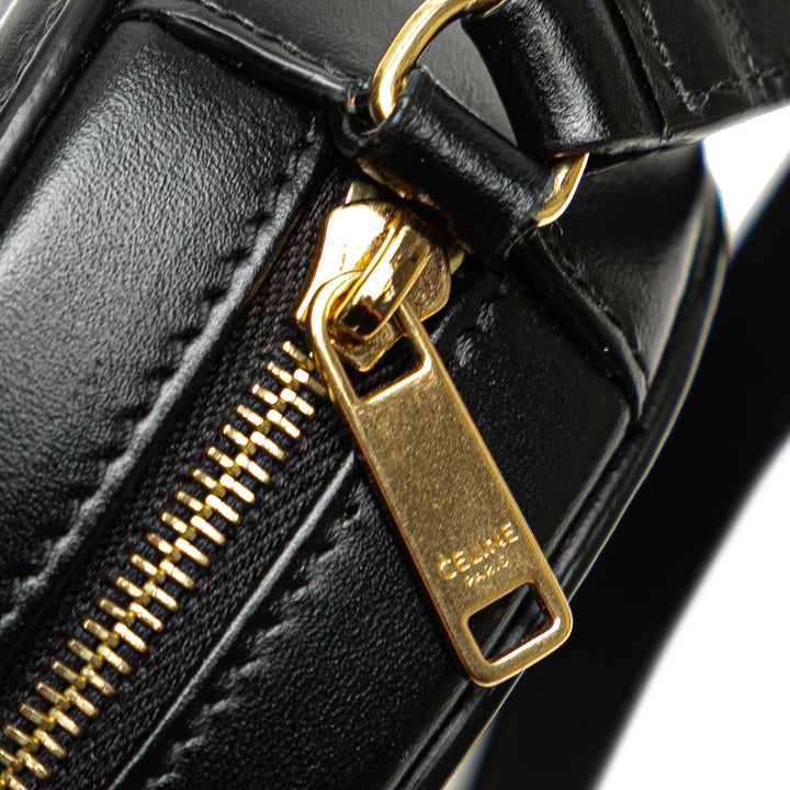 Celine Small Cuir de veau Cuir Triomphe Oval Sac porté croisé