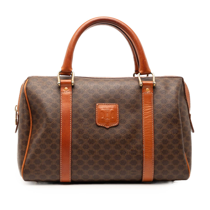 Celine Macadam Coated Toile Boston Sac