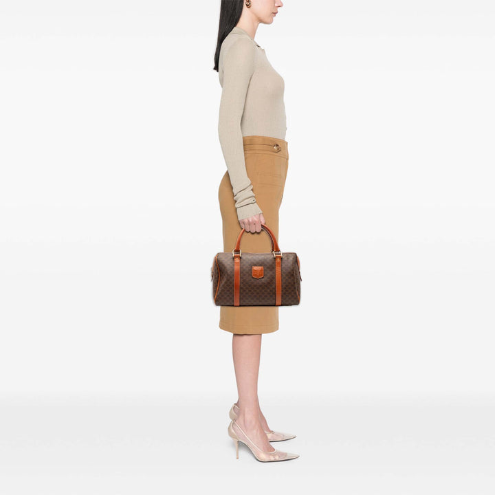 Celine Macadam Coated Toile Boston Sac