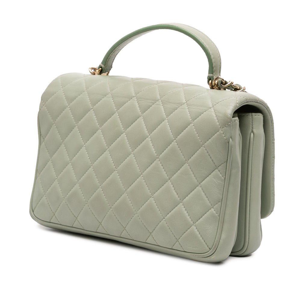 Chanel Small Quilted Cuir d’agneau Citizen Chic Flap Vert – GABY PARIS Authentique