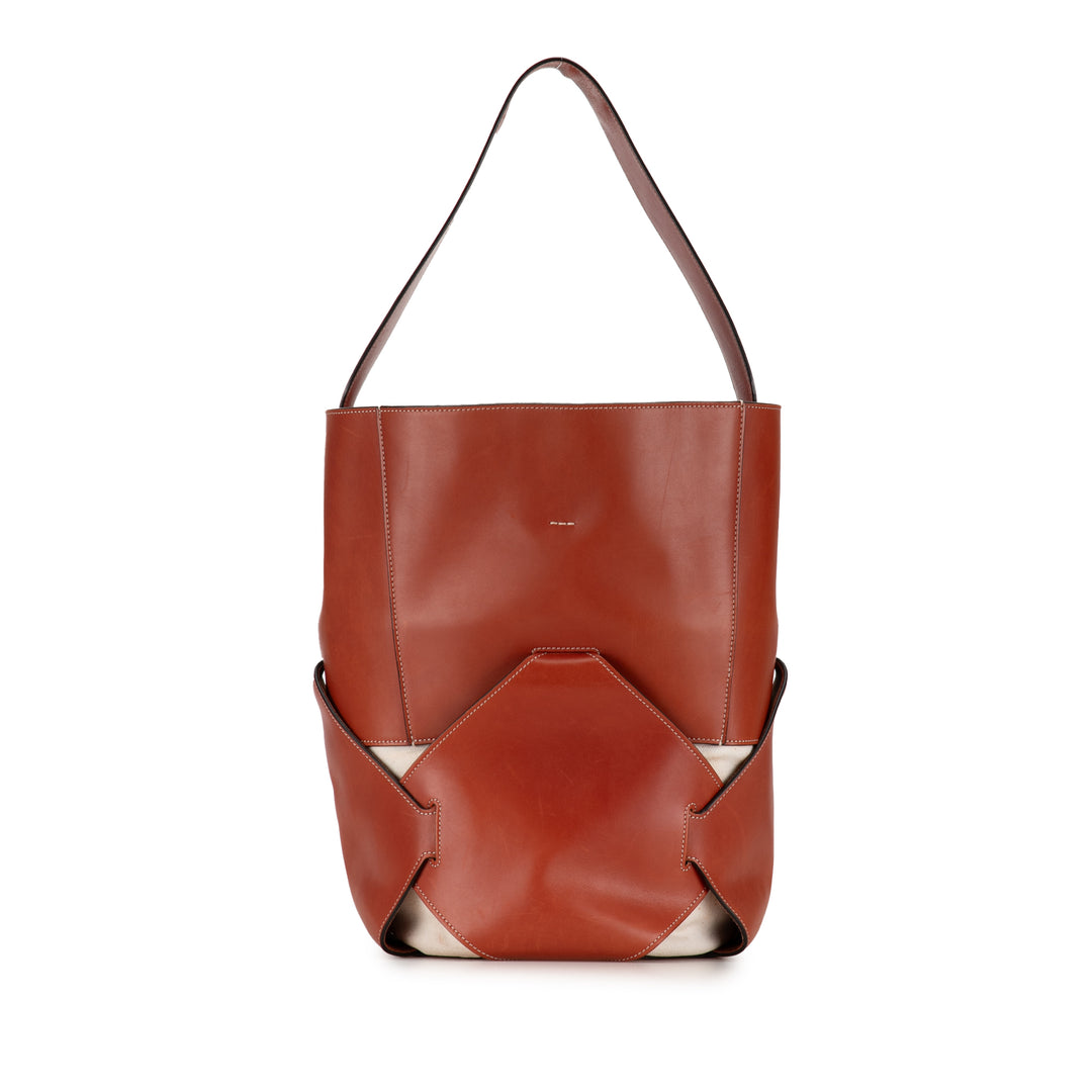 Celine Large Holdall Bucket Bag Brown - GABY PARIS