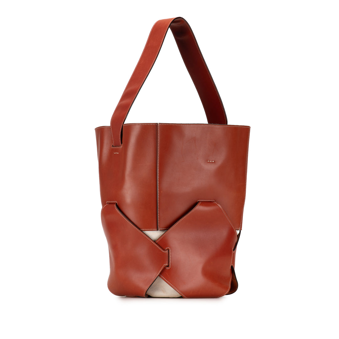 Celine Large Holdall Bucket Bag Brown - GABY PARIS