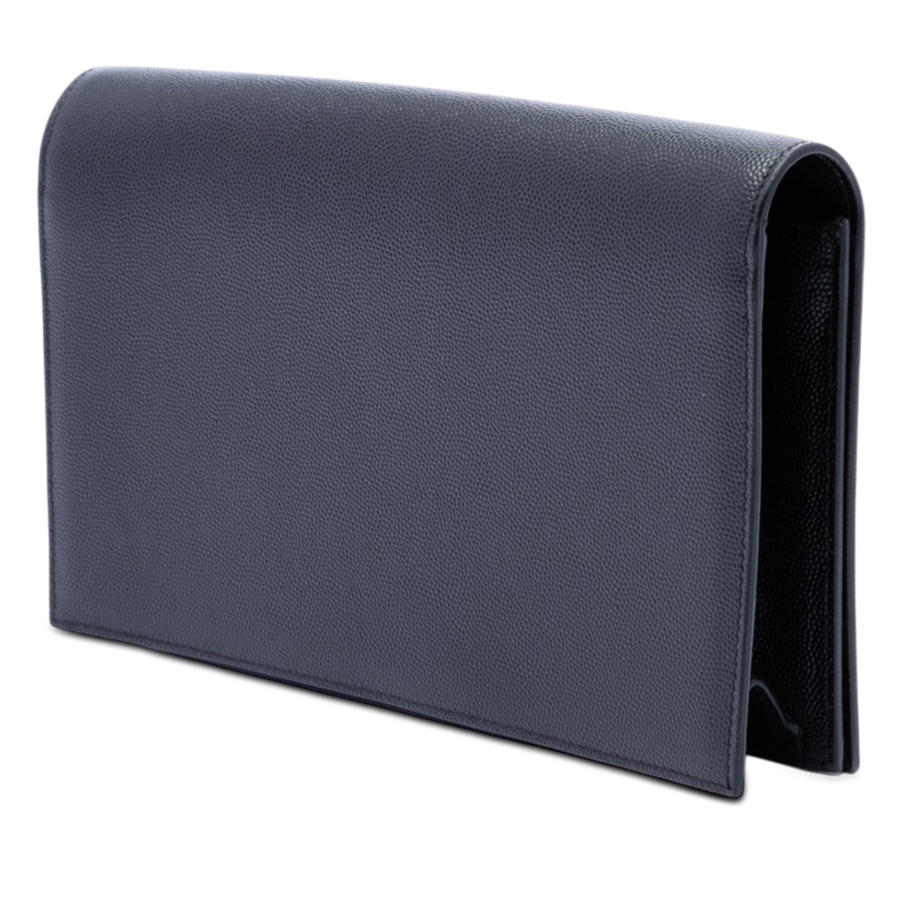 Saint Laurent Grain de Poudre Monochrome Kate Pochette Monogram Noir – vue 2 – GABY PARIS