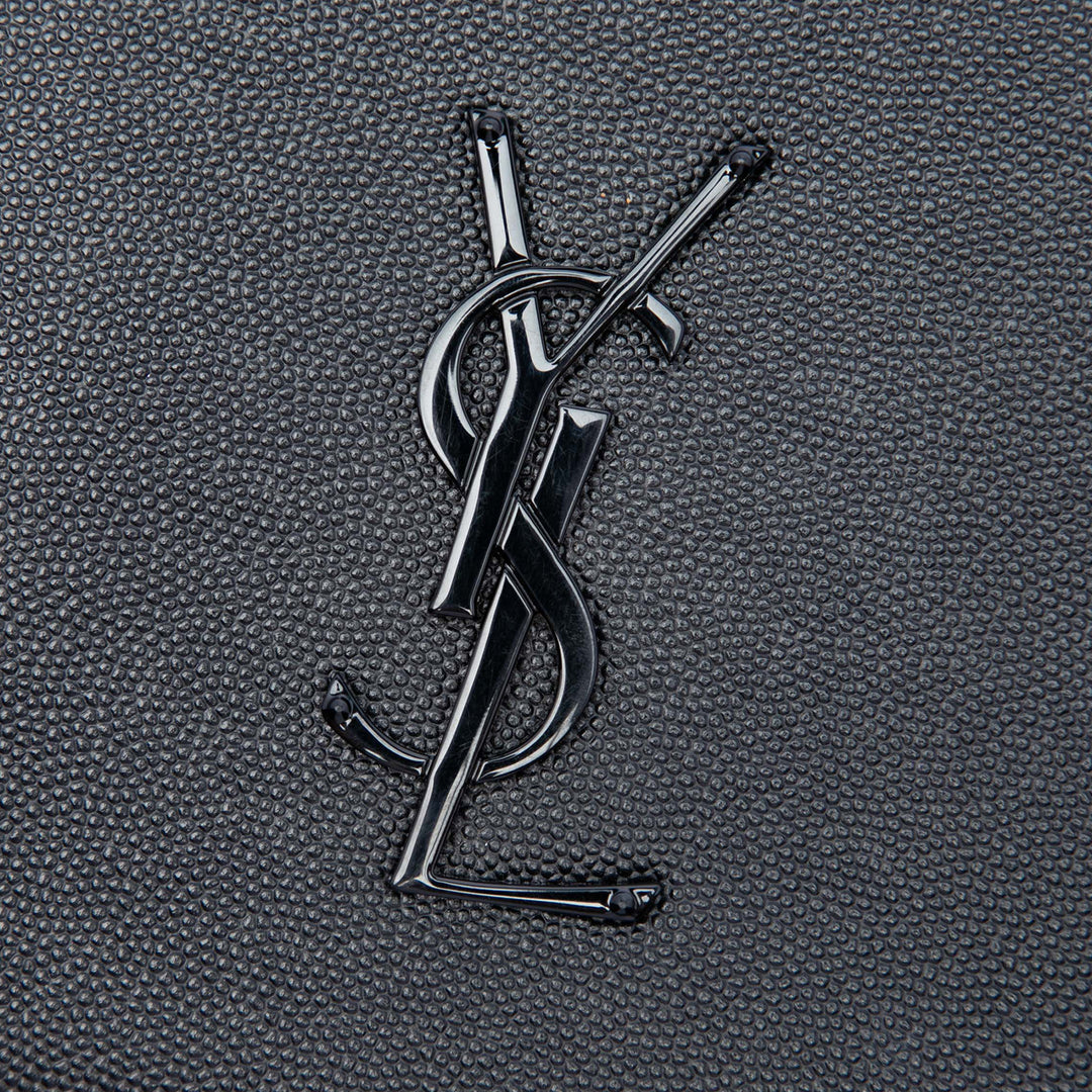 Saint Laurent Grain de Poudre Monochrome Kate Pochette Monogram Noir – vue 5 – GABY PARIS