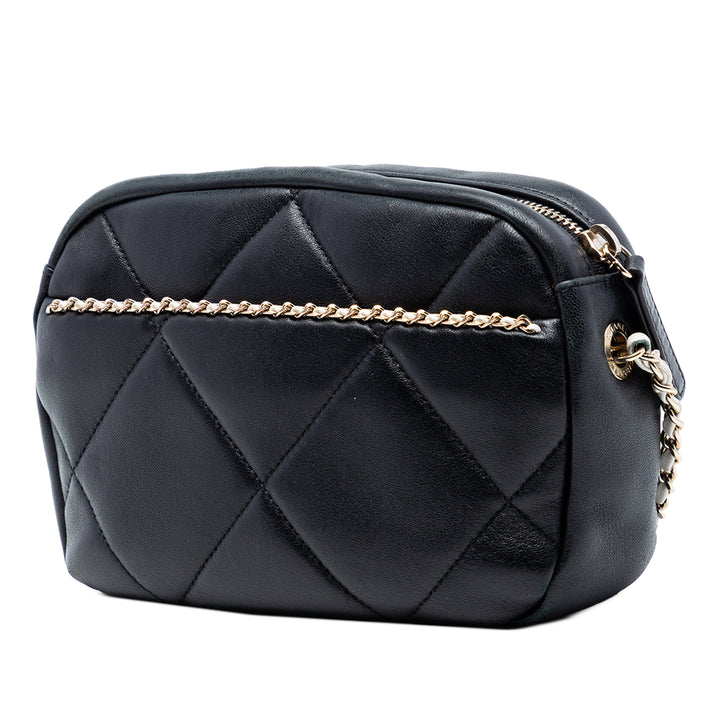 Chanel CC Cuir d’agneau Chain Embellished Sac caméra